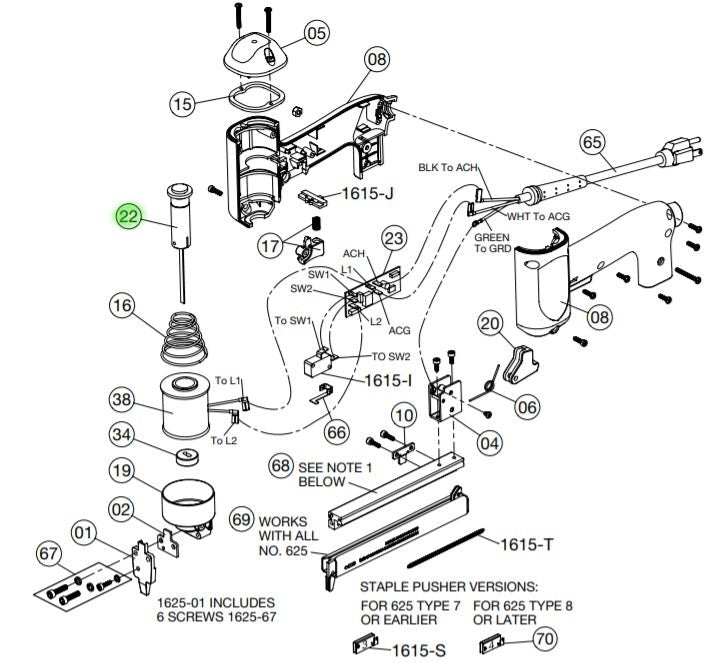 Crain - Ensemble moteur pour no. 625