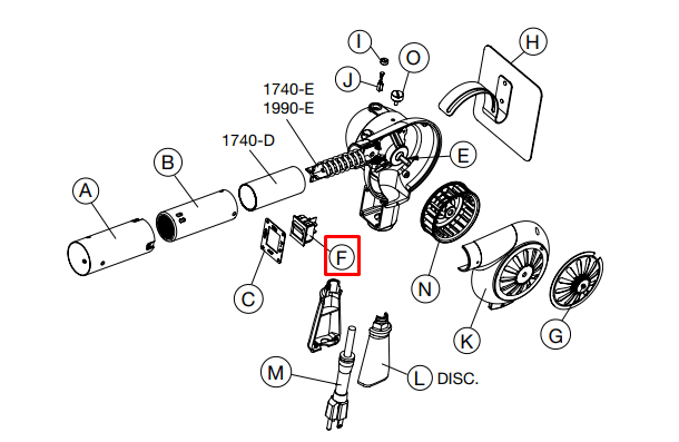 Crain - Interrupteur pour no. 740-990