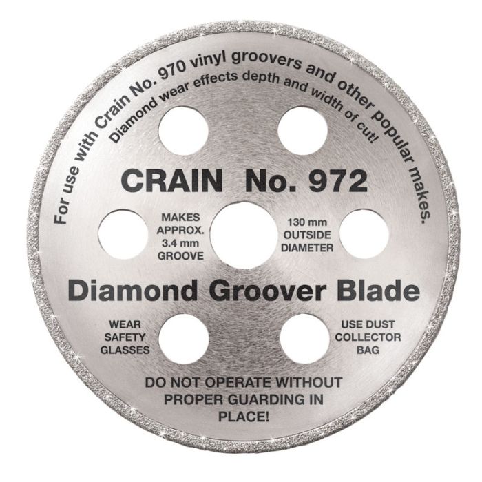Crain - Lame de rainurage à diamant continu 5-1/8"