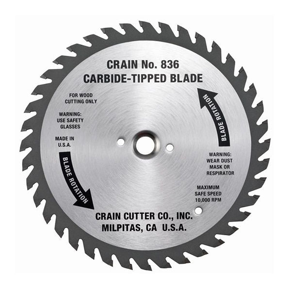 Crain - Lame de scie 6-1/2" à dents en carbure
