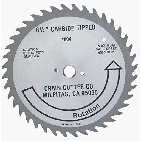 Crain - Lame de scie à bas de porte avec dents en carbure 6-1/2" pour No. 800 et 810