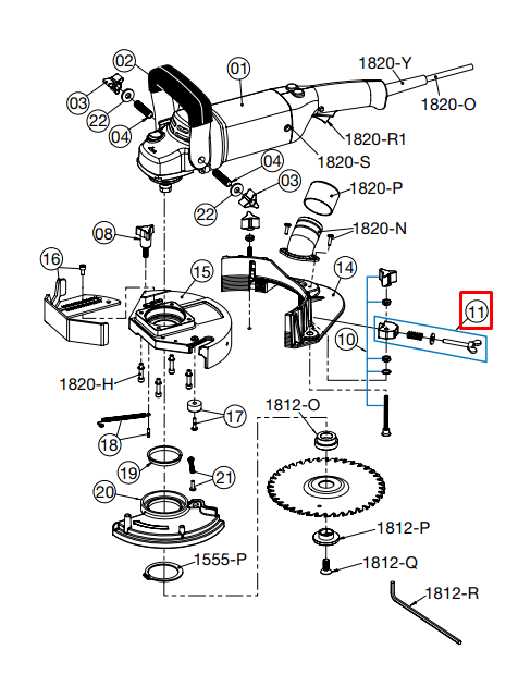 Crain - Rondelle de guidage avec fixations pour no. 820 (paquet de 4)