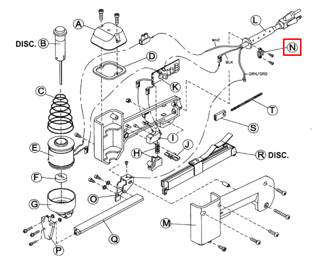 Crain - Support de cordon avec vis pour no. 615-830