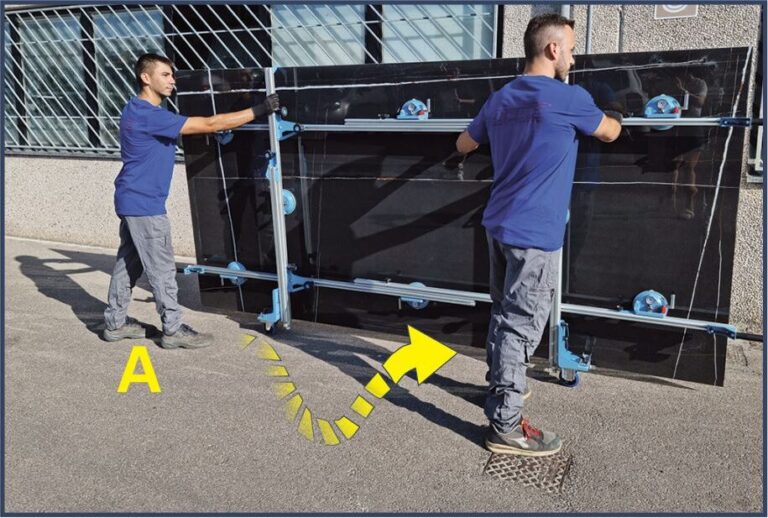 Sigma - Kera-Lift - Système de transport pour carreaux grands formats en aluminium - 340 cm (133-7/8") ||001A6