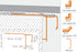Schluter - Bara-Rak Out Corner 90? Alum Brt Wht ||E90/RAK50BW