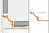 Schluter - Dilex-Ahk Inside Corner 90 Alum Creme ||I90/AHK1S/TSC
