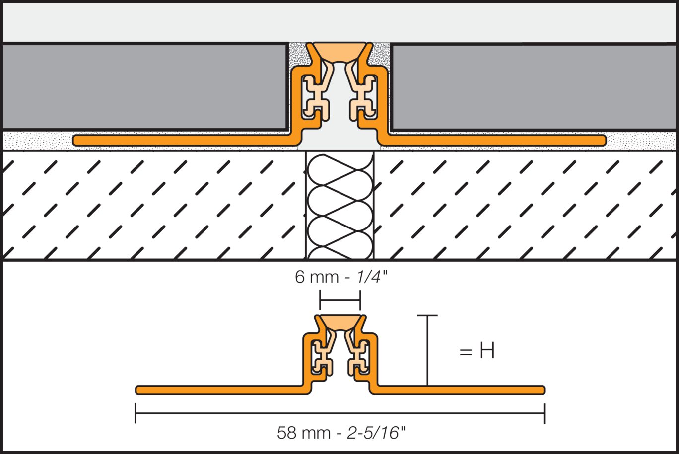 Schluter - Dilex-Akws 7/16 Alu W/ 1/4 Joint Lt Bg ||AKWS110HB