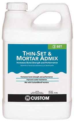 Custom Building Products - Adjuvant de mortier Admix 2.5 gal