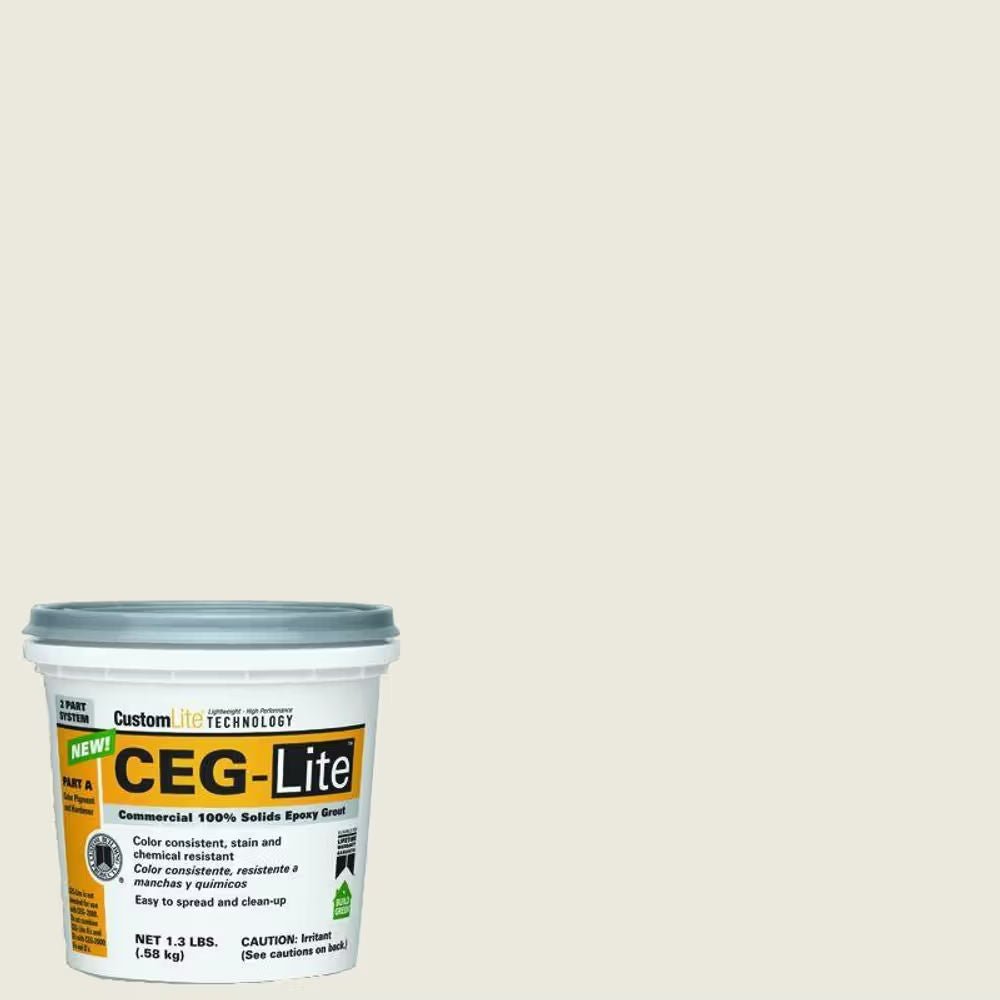 Custom Building Products - Coulis commercial époxy 100% solides partie A Ceg-Lite 381 Bright White 1.3 lb ||LWCEG381AT-EA - Ceramed