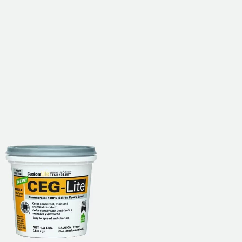 Custom Building Products - Coulis commercial époxy 100% solides partie A Ceg-Lite 640 Arctic White 1.3 lb ||LWCEG640AT-EA - Ceramed