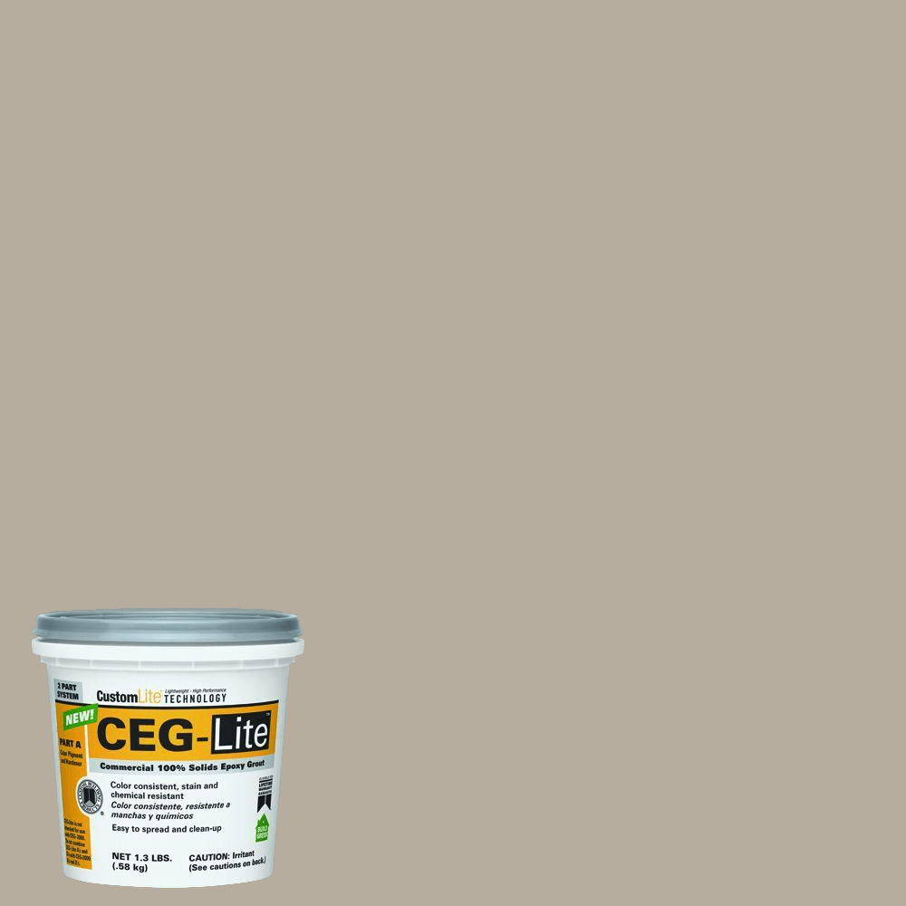 Custom Building Products - Coulis époxy CEG-Lite Partie A #386 Oyster Gray 1.3 lb