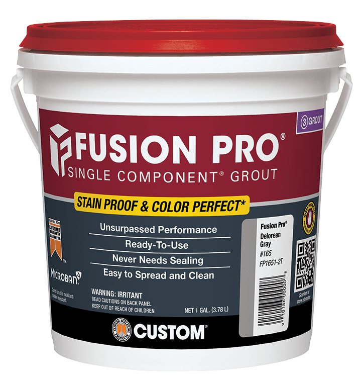 Custom Building Products - Coulis monocomposant Fusion Pro #370 gris colombe 3.78 L