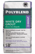Custom Building Products - Coulis sec sans sable Polyblend White 10 lb