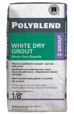 Custom Building Products - Coulis sec sans sable Polyblend White 25 lb