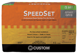 Custom Building Products - Mortier mince fortifié SpeedSet gris 25 lb