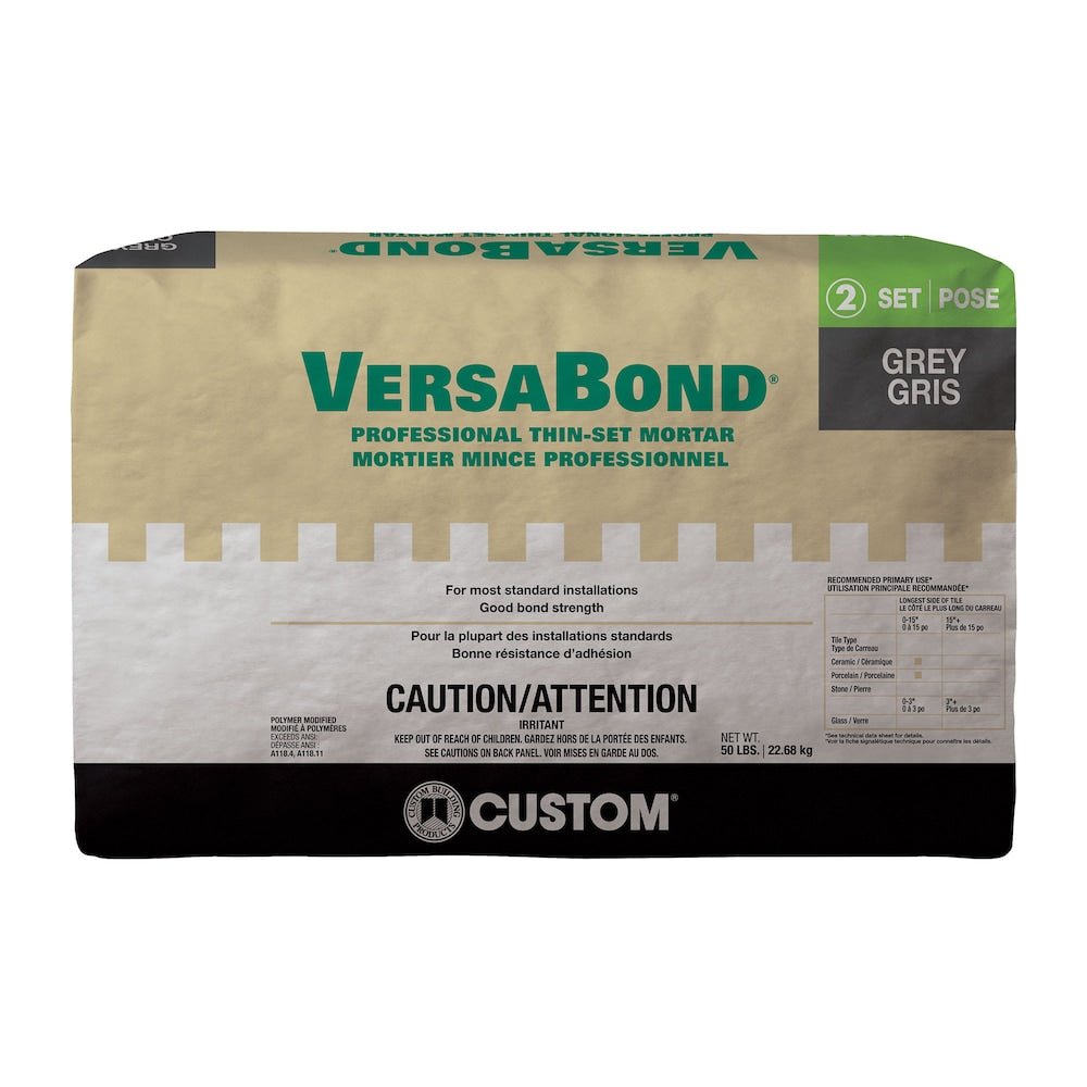 Custom Building Products - Mortier mince professionnel VersaBond gris 50 lb