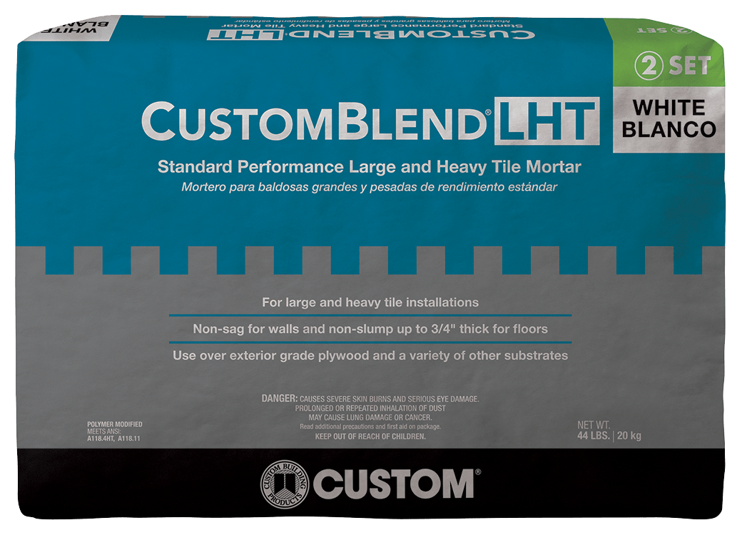 Custom Building Products - Mortier pour tuiles larges et lourdes Customblend LHT Blanc 44 lb