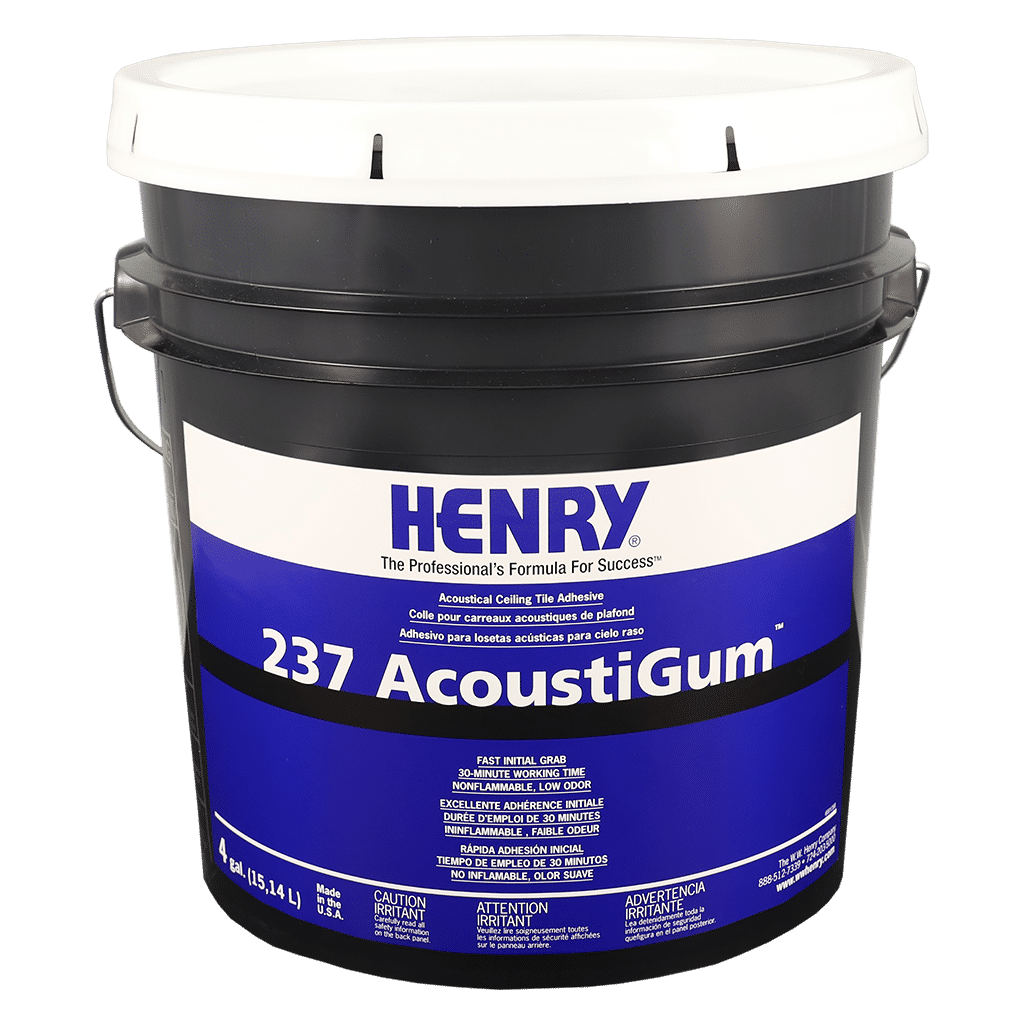 Henry - 237 AcoustiGum Adhésif acoustique pour carreaux de plafond - 15.14 L