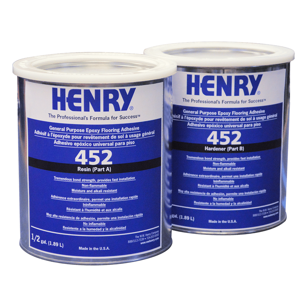 Henry - 452 Adhésif époxy pour sols à usage général - 3.78 L