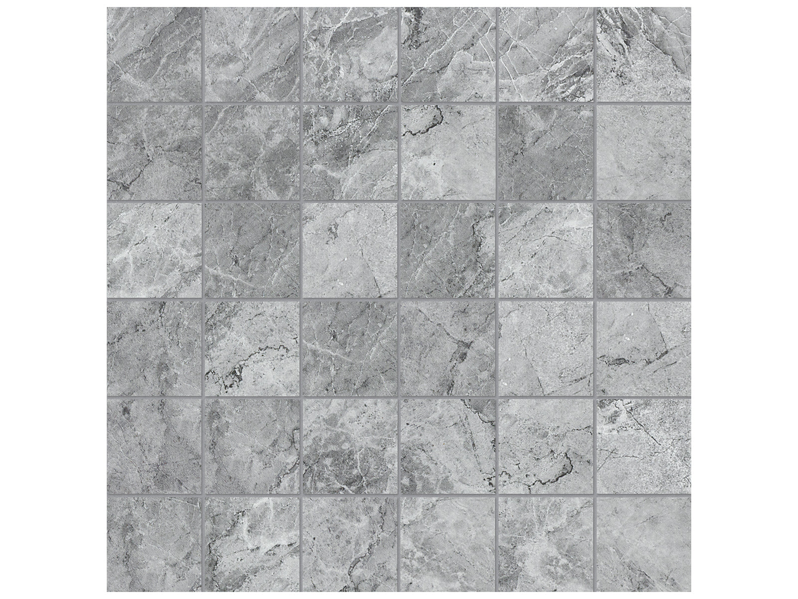 Anatolia - Mosaïque de céramique Malena Carbon mate 2" x 2"