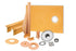 38" x 60" - Schluter KERDI-SHOWER-KIT Shower kit with off-center outlet position without grate with 2" ABS flange ||KSK9651525SABS