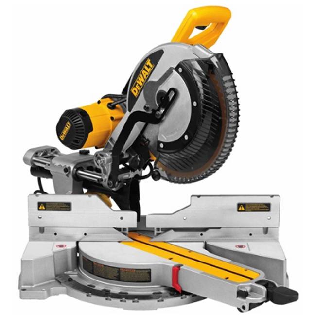 DeWalt - Scie à onglet mixte coulissante à biseau double 12"