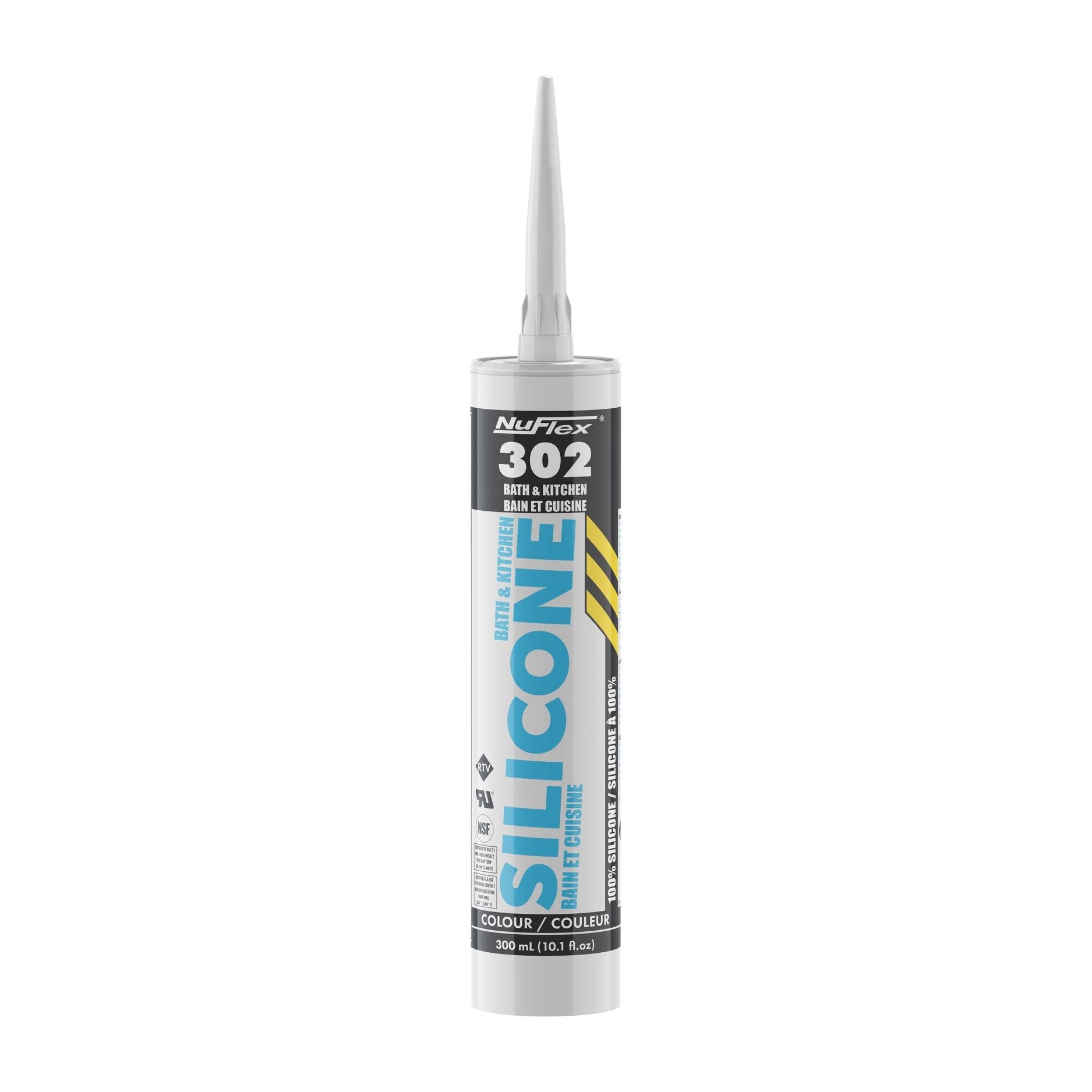 Nuco - NuFlex 302 Silicone Sealant for Bath and Kitchen 300ml Off-White ||30251