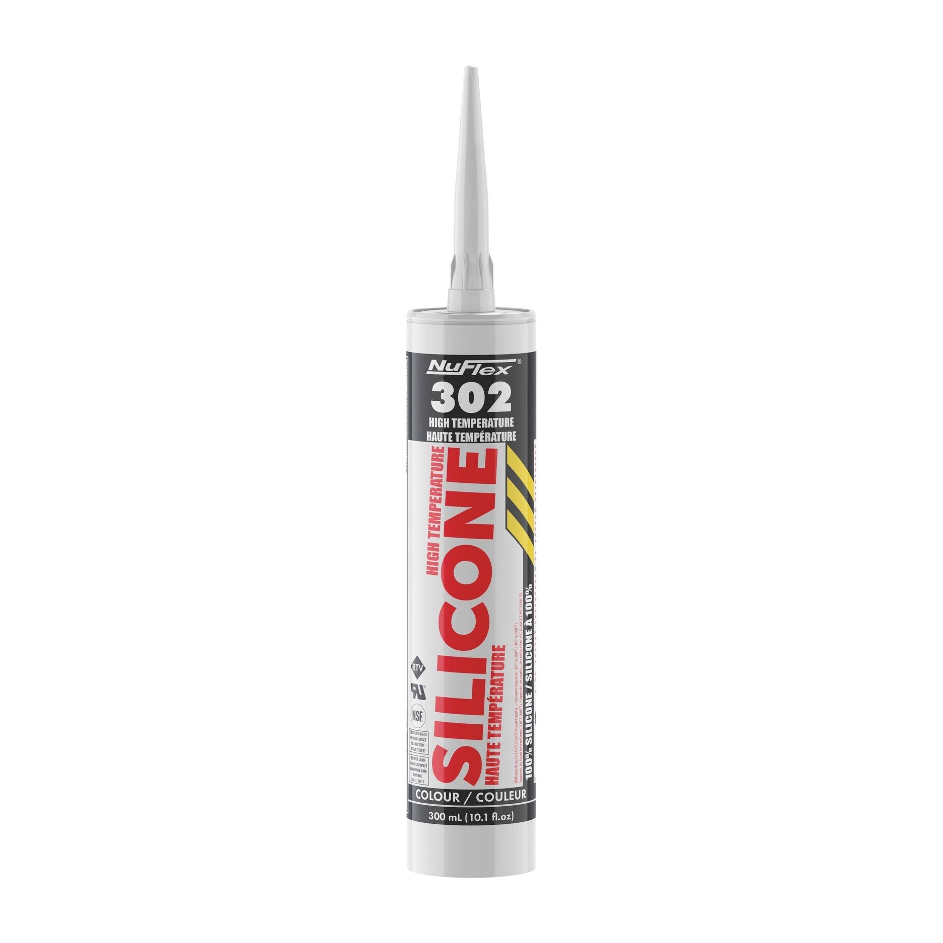 Nuco - Nuflex Silicone Sealant 302 Black 300 ml (pack of 12) ||30213