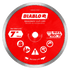 Diablo - Disques à tronçonner diamantés à jante continue pour la maçonnerie 7"