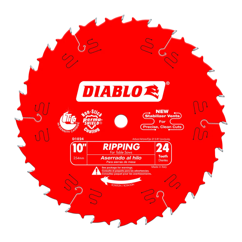 Diablo - Lame de scie à rainurer 24 dents 10"