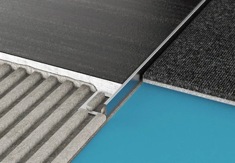 Diaplas - 1/2" (12.5 mm) x 8' - Moulure en L décorative pour bordure de céramique Économique aluminium anodisé satiné ||EC-222-12 - Ceramed