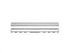 Brushed Stainless Steel (V4) 3/4" x 43-5/16" - Schluter KERDI-LINE Recessed Linear Drain with Square Grate Design ||KL1B19EB110