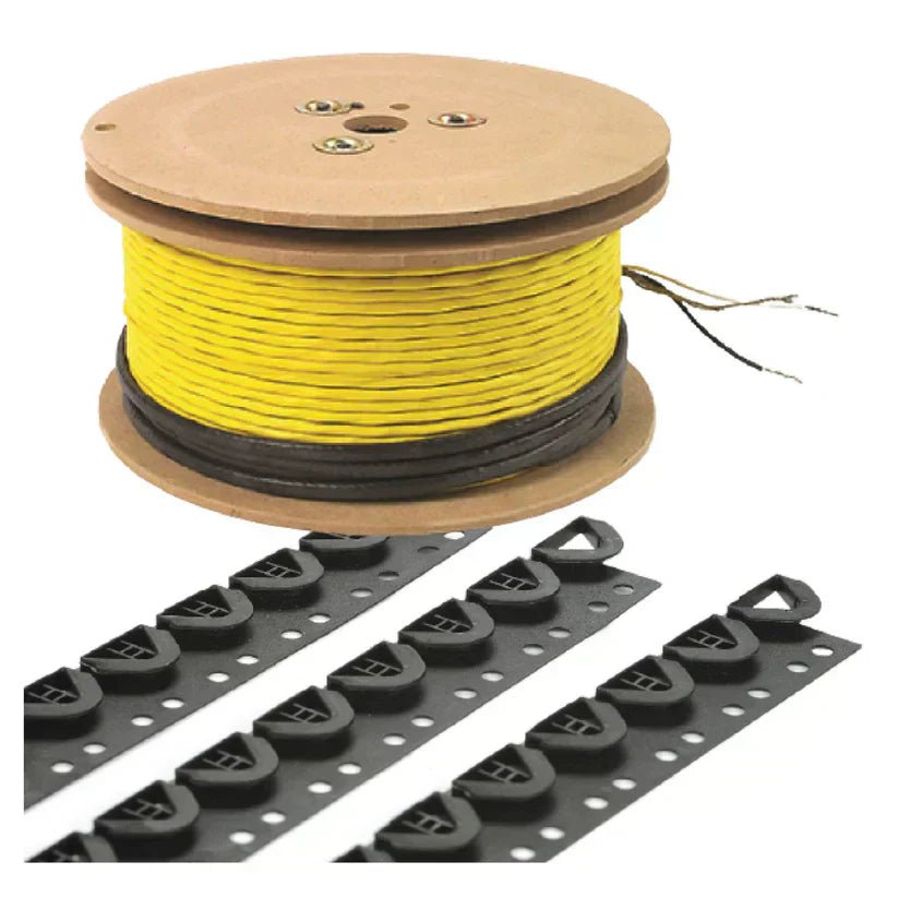 Drexma - 77 pi² 240 V - Câble chauffant au sol avec gabarit ||3,7GCWC-240V-67 - Ceramed