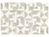 Anatolia - Utopio - Dune - Mosaïque Tria en pierre naturelle adoucie 40 x 40 cm (15,75 x 15,75 po)