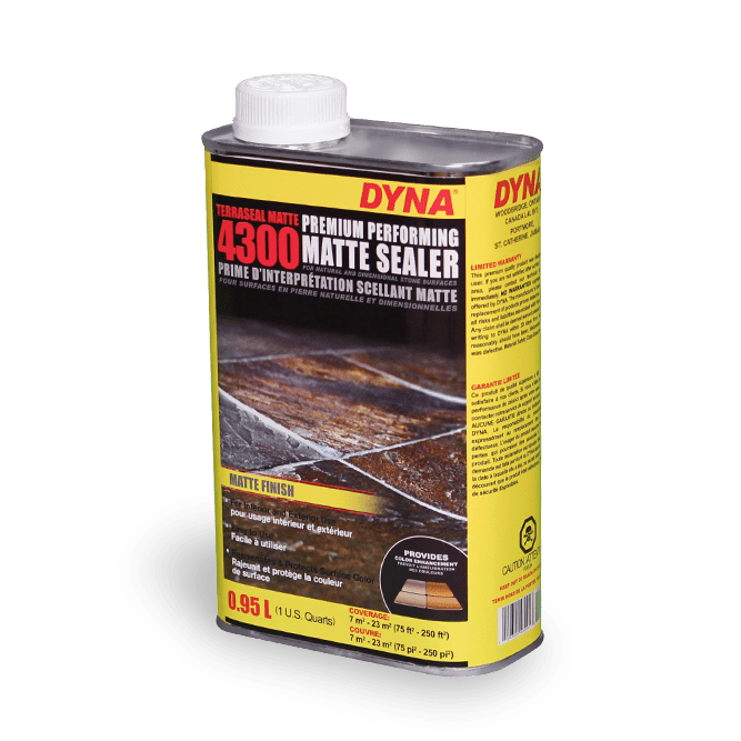 Dyna - Scellant et rehausseur mat pour pierre de première qualité Terraseal mat pour pierre 4300 - 946 ml