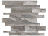 Anatolia - Mosaïque de porcelaine à bandes aléatoires Evolution Mica mate 12" x 12"
