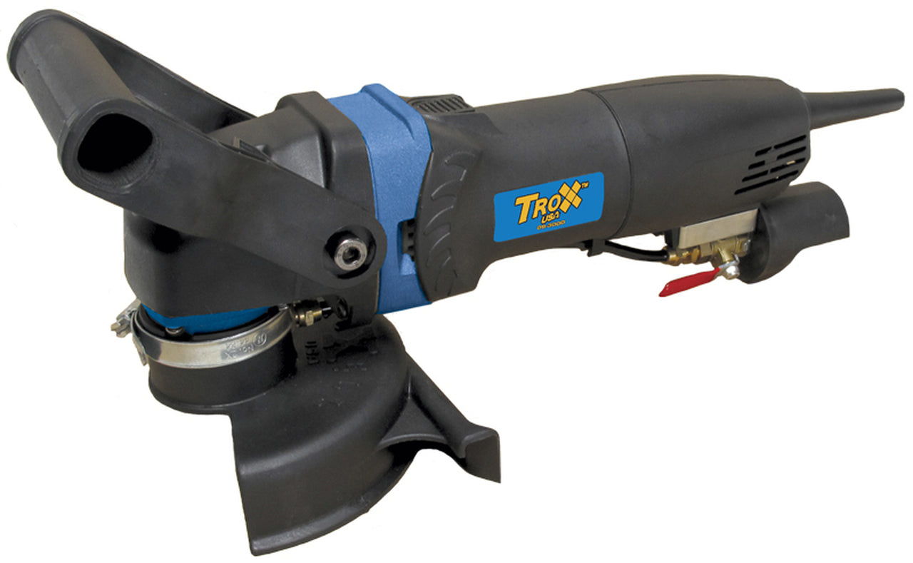 Troxell - Polisseuse à eau 5" à vitesse variable avec valve pour l'eau