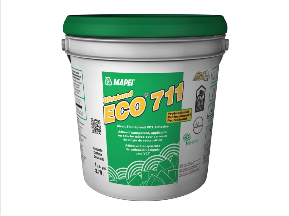 Mapei Ultrabond ECO 711 - 3.79 L - Adhésif transparent de qualité supérieure pour vinyle de composition