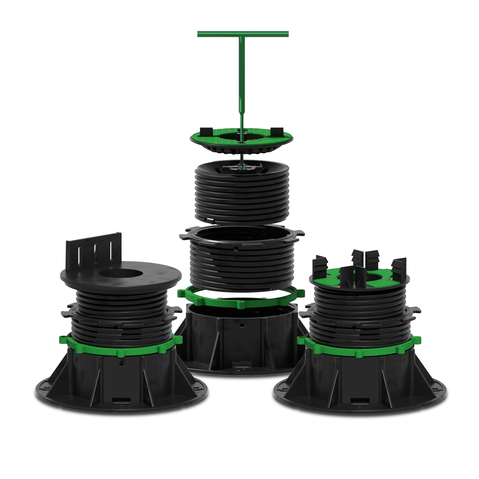 Enmon Autonivelant — Plot réglable 23-33 mm (0,9-1,3 po) - Paquet de 30
