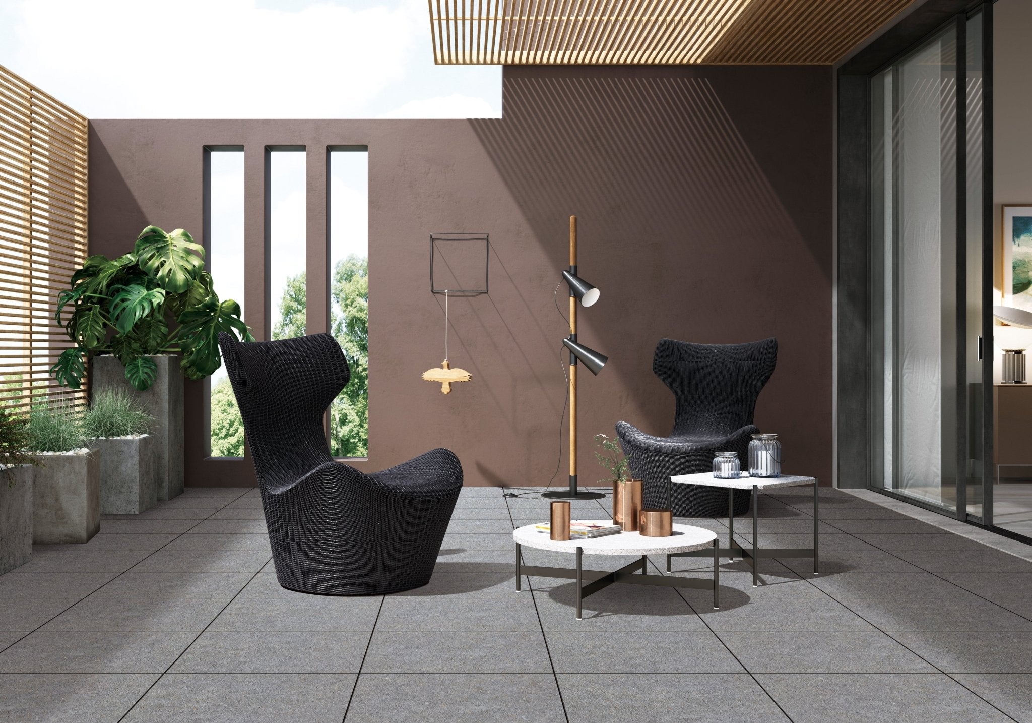 Enmon Project Grigio — dalle de patio en porcelaine 20 mm