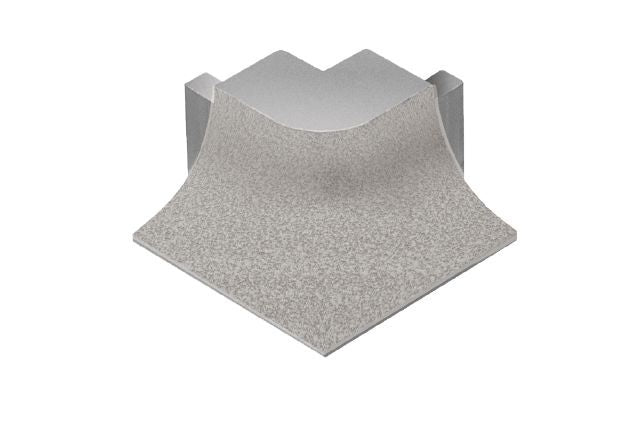 Schluter - DILEX-AHKA Coin extérieur 90° avec un radius de 3/8" (10 mm) - aluminium grège