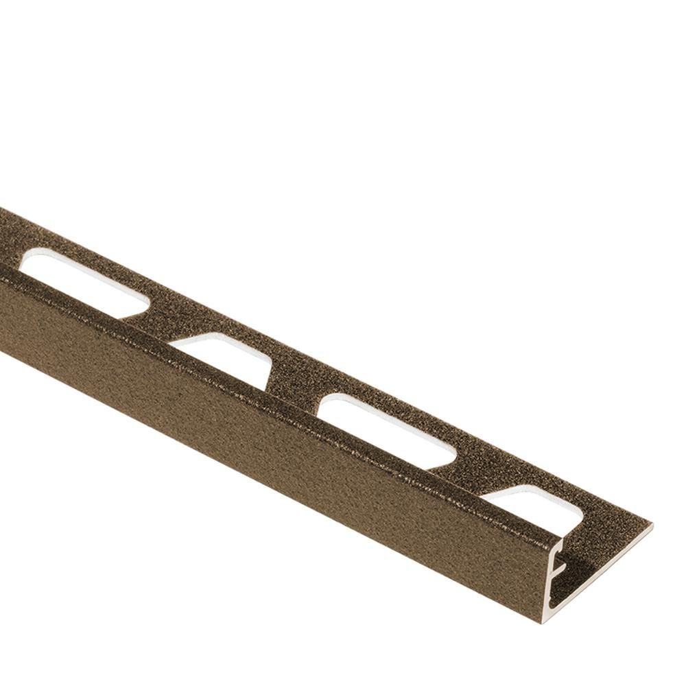 SCHIENE Wall Tile Edging Trim Aluminum Bronze 1/4" (6 mm) x 8' 2-1/2"||A60TSOB