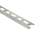 SCHIENE Profilé de bordure de mur/plancher aluminium anodisé nickel brossé 1/4" (6 mm) x 8' 2-1/2"||A60ATGB
