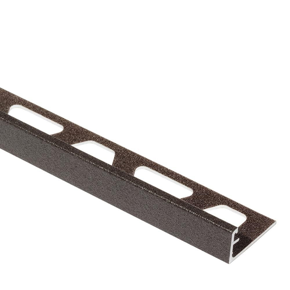 SCHIENE Profilé de bordure de mur aluminium anthracite foncé 1/4" (6 mm) x 8' 2-1/2"||A60TSDA