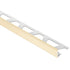 SCHIENE Profilé de bordure de mur aluminium sable 1/4" (6 mm) x 8' 2-1/2"||A60SP