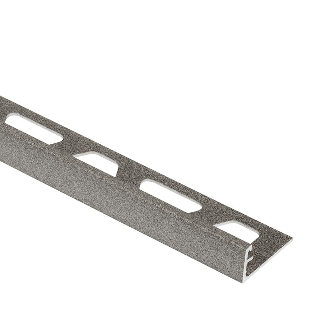 SCHIENE Wall Tile Edging Trim Aluminum Stone Grey 1/4" (6 mm) x 8' 2-1/2"||A60TSSG