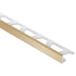 SCHIENE Profilé de bordure de mur aluminium beige clair 3/8" (10 mm) x 8' 2-1/2" ||A100HB