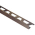 SCHIENE Floor/Wall Tile Edging Trim Anodized Aluminum Brushed Antique Bronze 5/16" (8 mm) x 8' 2-1/2"||A80ABGB