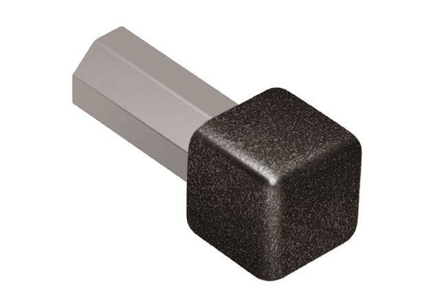 Schluter - Coin intérieur/extérieur 90° QUADEC - aluminium anthracite foncé 1/4" (6 mm)