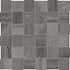 Anatolia - Mosaïque de porcelaine Amelia Carbon Basketweave mate 2" x 2"